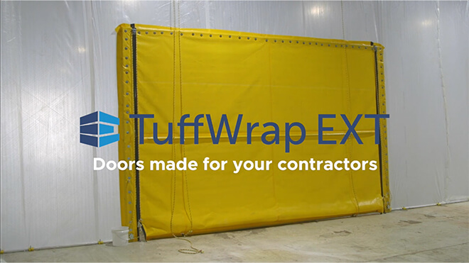 TuffWrap EXT Construction Doors - How Tuff is a pocket door? Sasquatch Test